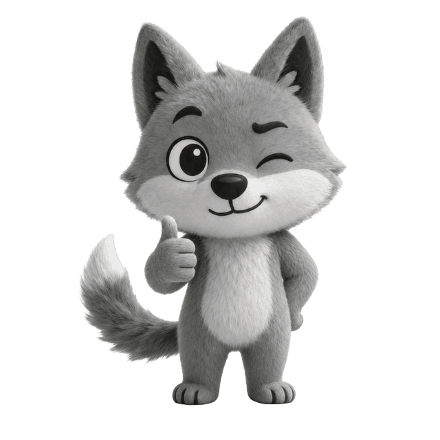 Wulfy giving a thumbs up