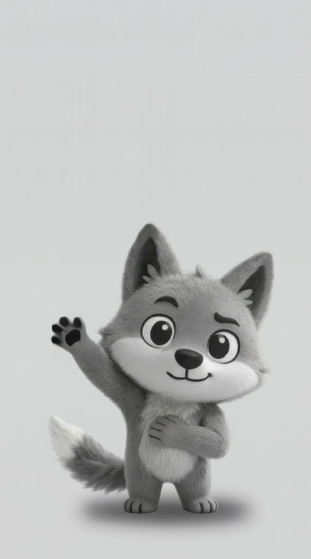 Wulfy waving hello